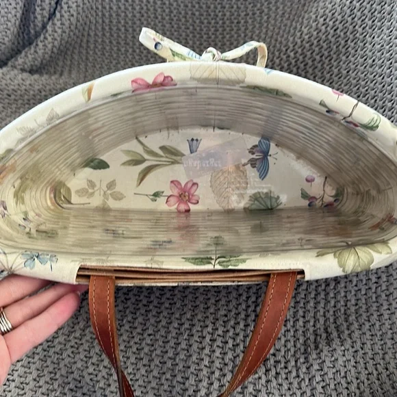 VINTAGE Longaberger Half Moon Basket